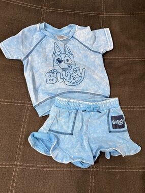 3T Bluey Light Blue Toddler Outfit